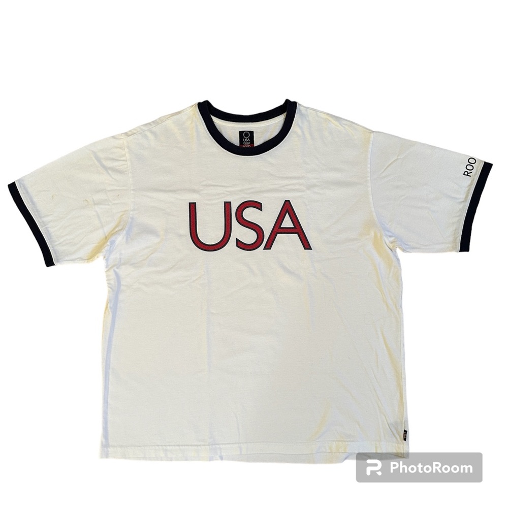 Official USA Olympics 2004 Athens Roots Shirt Size  XXL